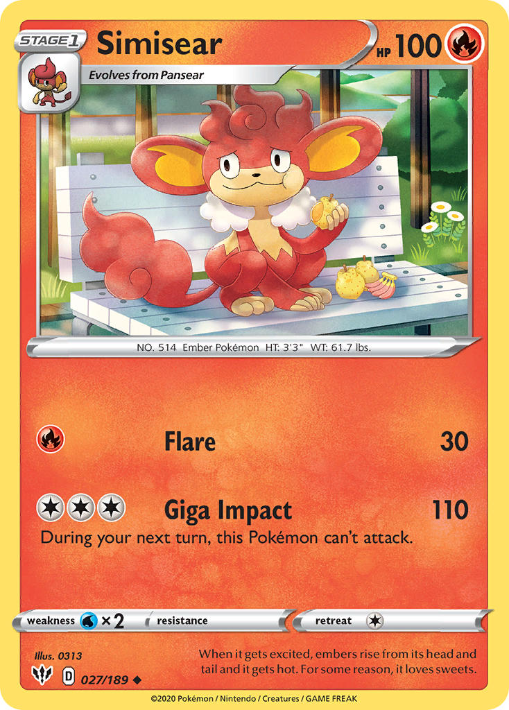 Simisear | Darkness Ablaze 027/189