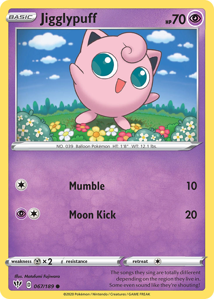 Jigglypuff | Darkness Ablaze 067/189