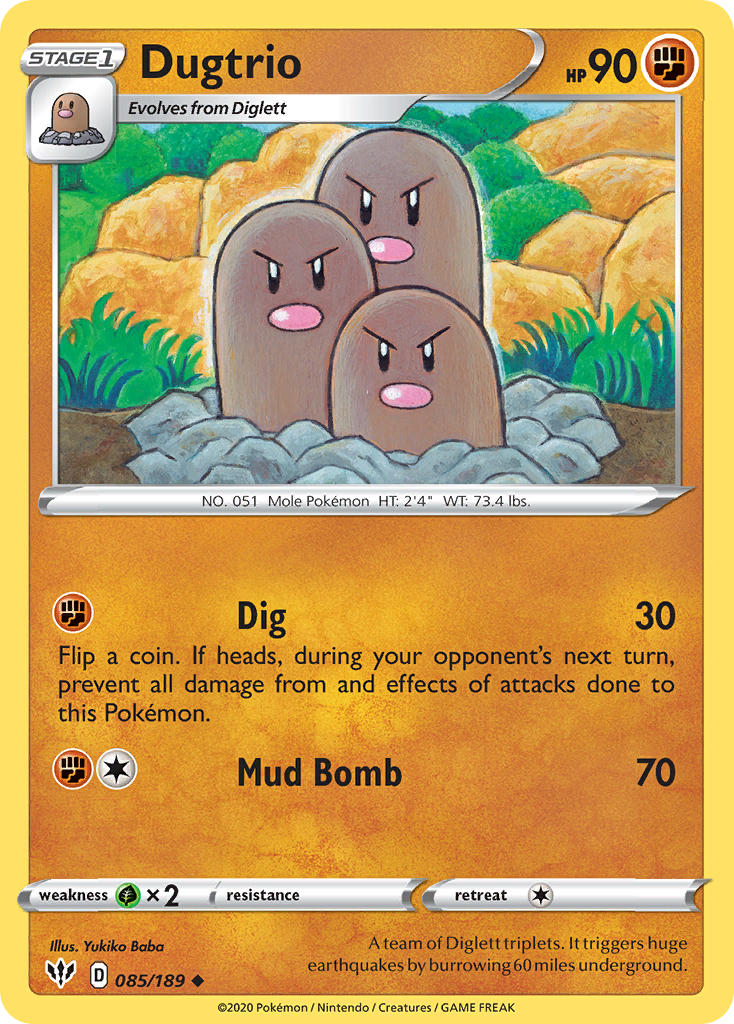 Dugtrio | Darkness Ablaze 085/189