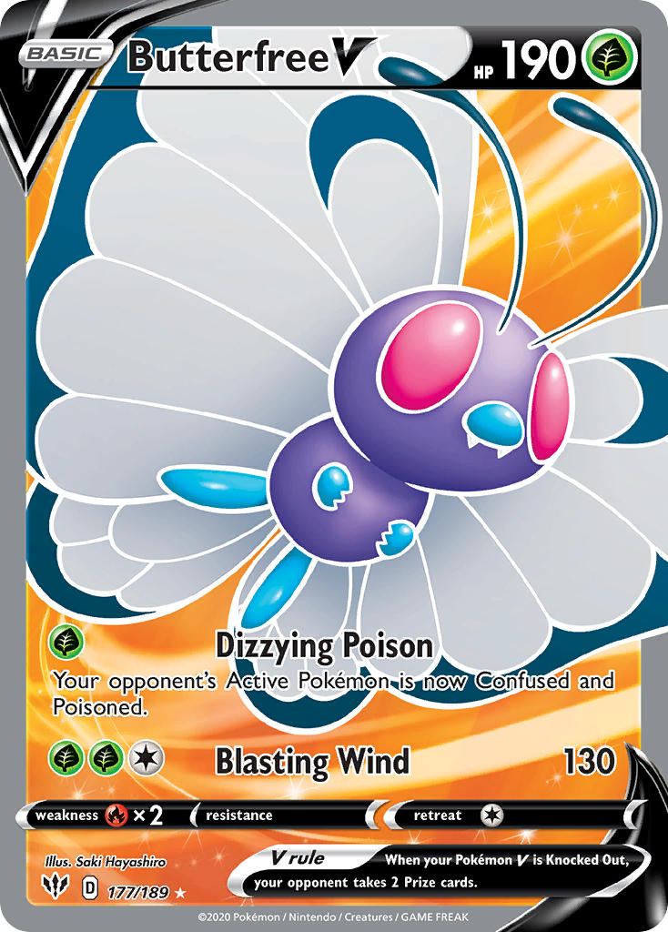 Butterfree V | Darkness Ablaze 177/189