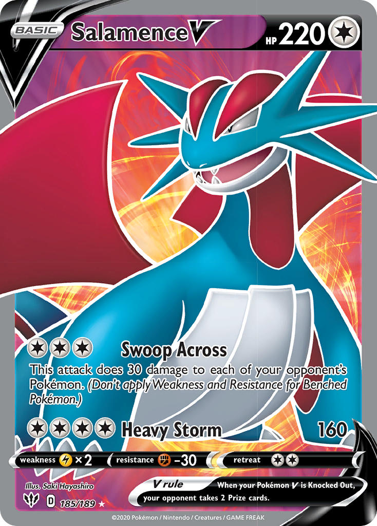 Salamence V | Darkness Ablaze 185/189