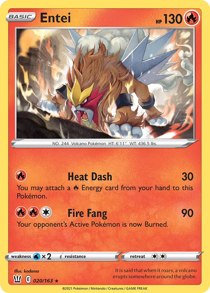 Entei | Battle Styles 020/163