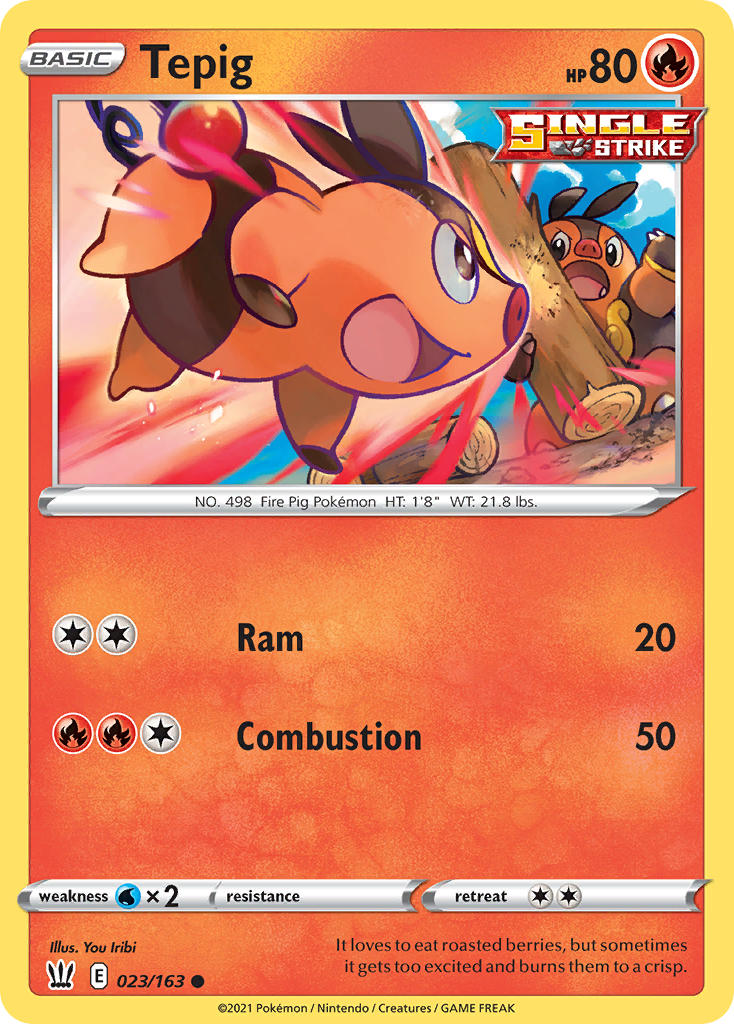 Tepig | Battle Styles 023/163