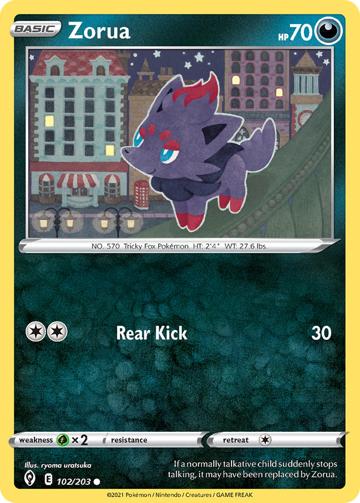 Zorua | Evolving Skies 102/203