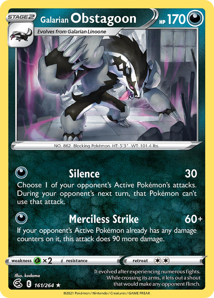 Galarian Obstagoon | Fusion Strike 161/264