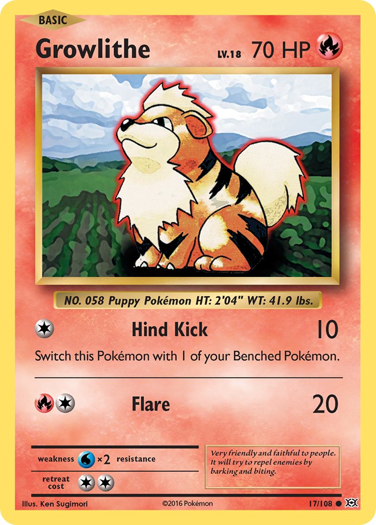 Growlithe | Evolutions 017/108