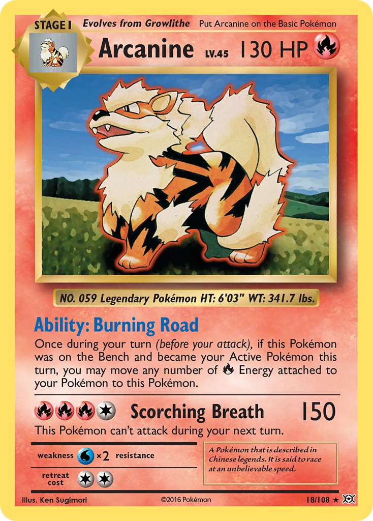 Arcanine | Evolutions 018/108