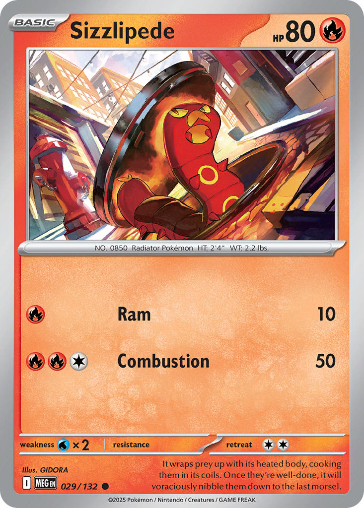 Sizzlipede | Mega Evolution 29/132