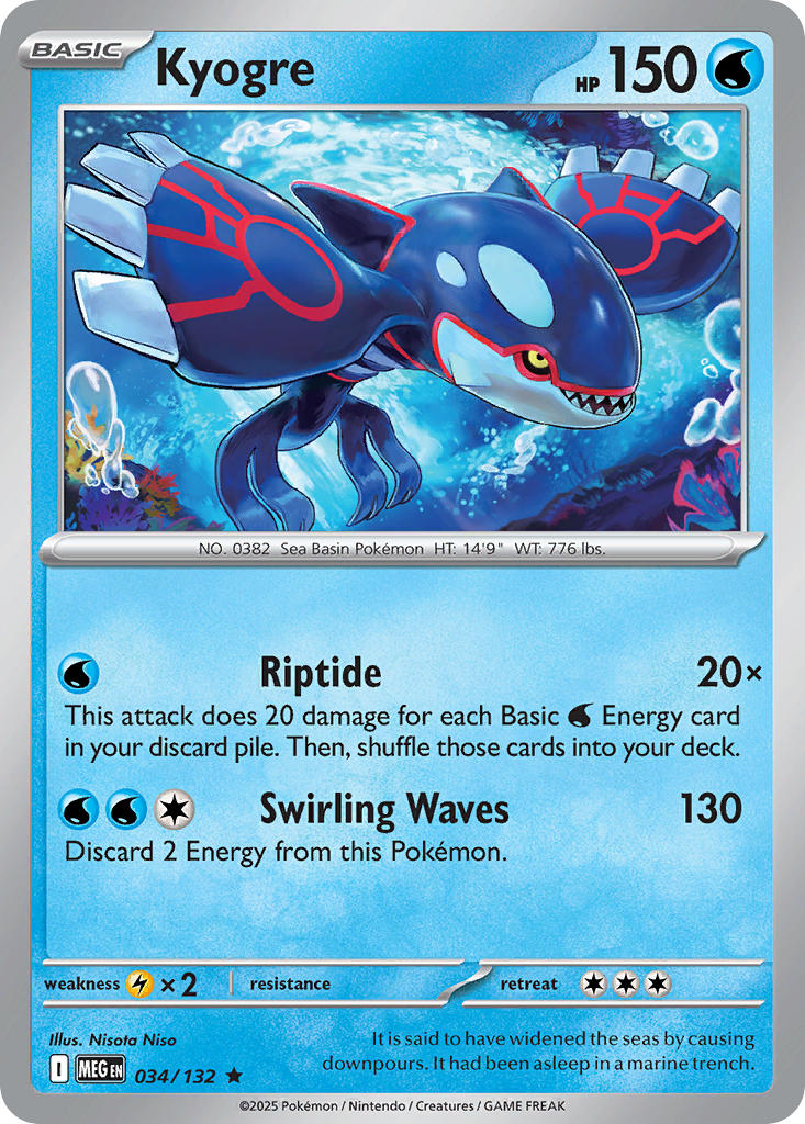 Kyogre | Mega Evolution 34/132