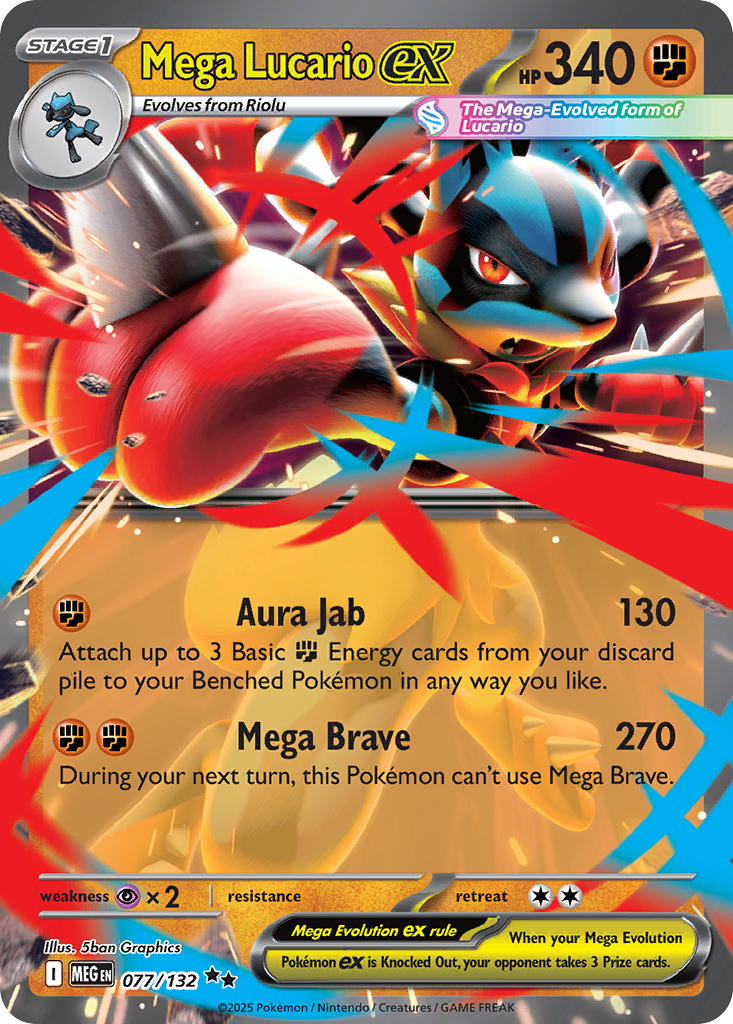 Mega Lucario ex | Mega Evolution 77/132