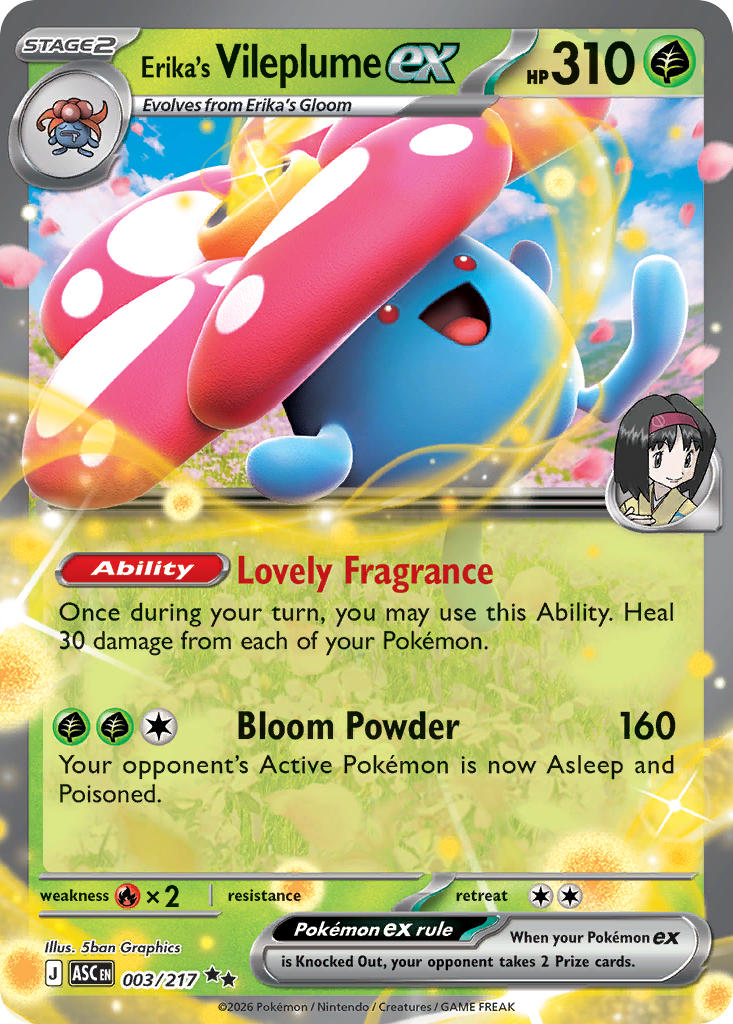 Erika's Vileplume ex | Ascended Heroes 3/217