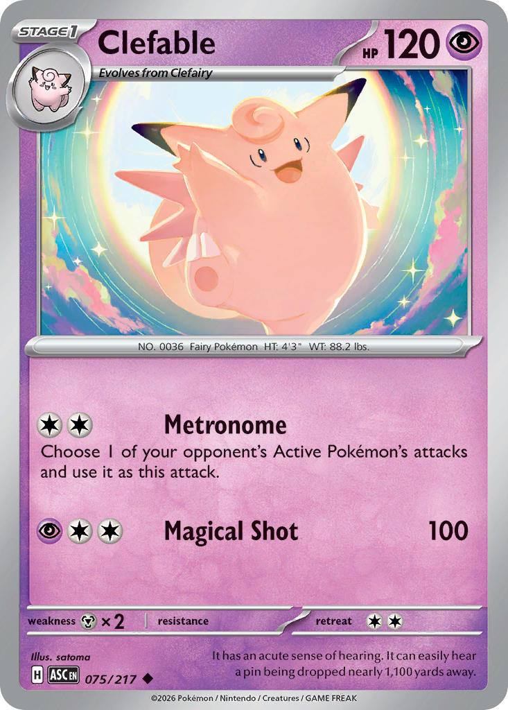 Clefable | Ascended Heroes 75/217