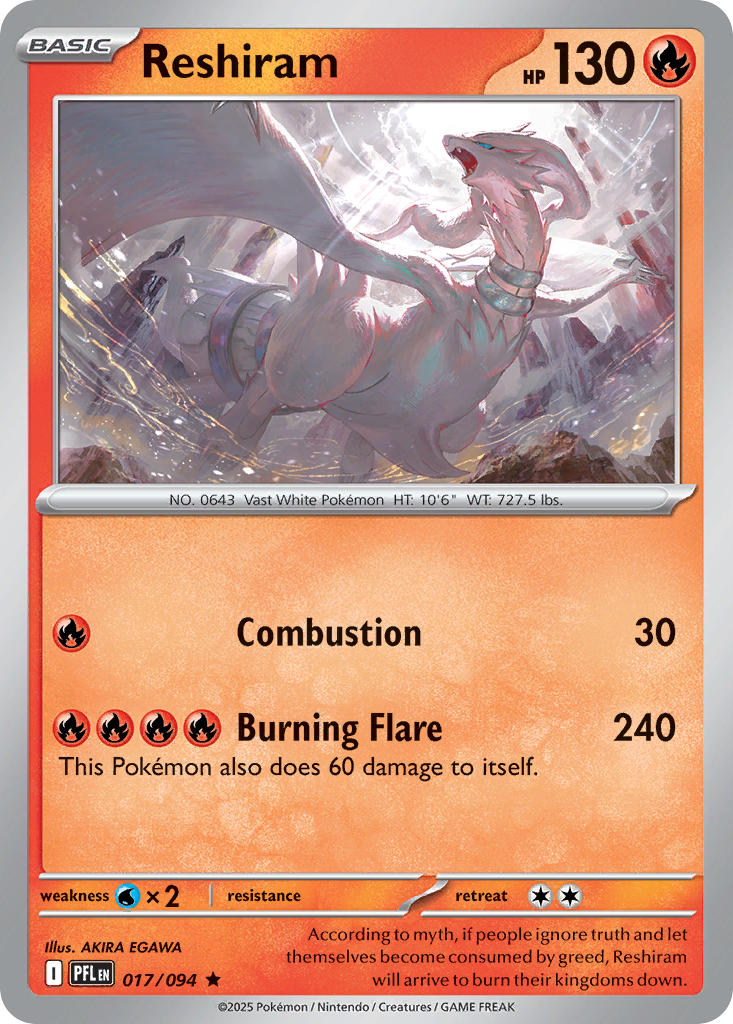 Reshiram | Phantasmal Flames 17/94