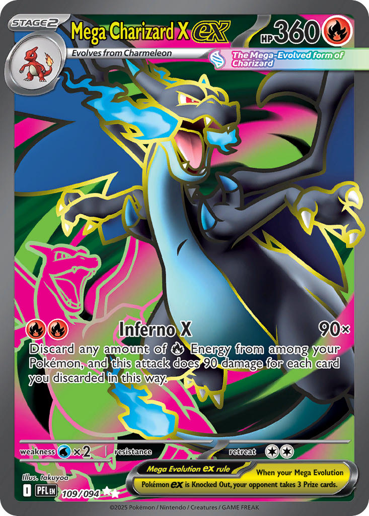 Mega Charizard X ex | Phantasmal Flames 109/94
