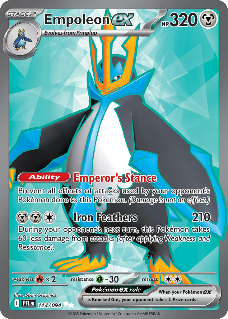 Empoleon ex | Phantasmal Flames 114/94