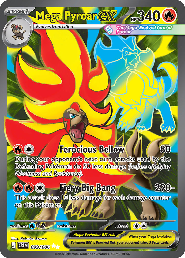 Mega Pyroar ex | Chaos Rising 099/086
