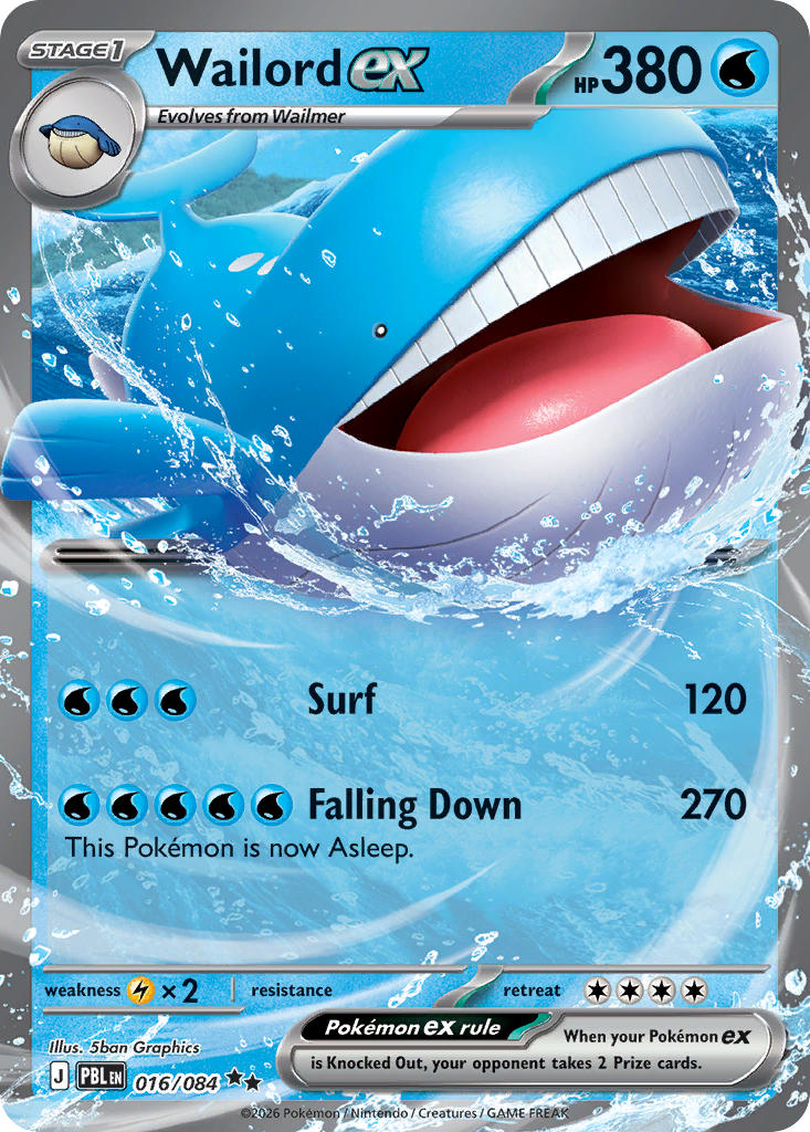 Wailord ex | Pitch Black 16/84