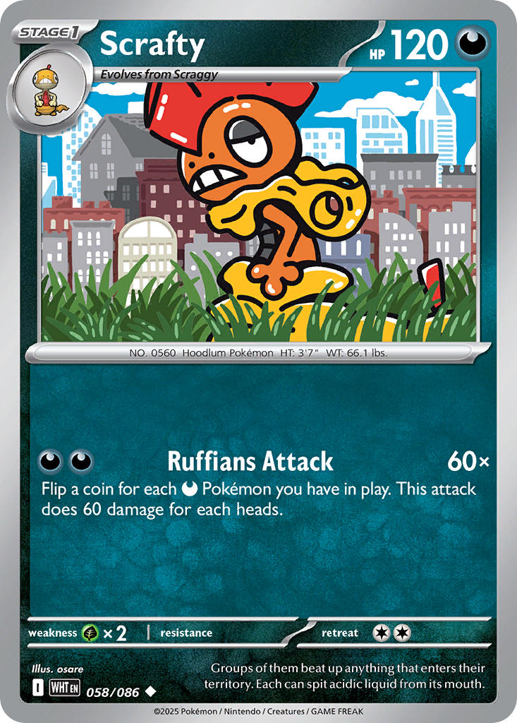 Scrafty | White Flare 58/86