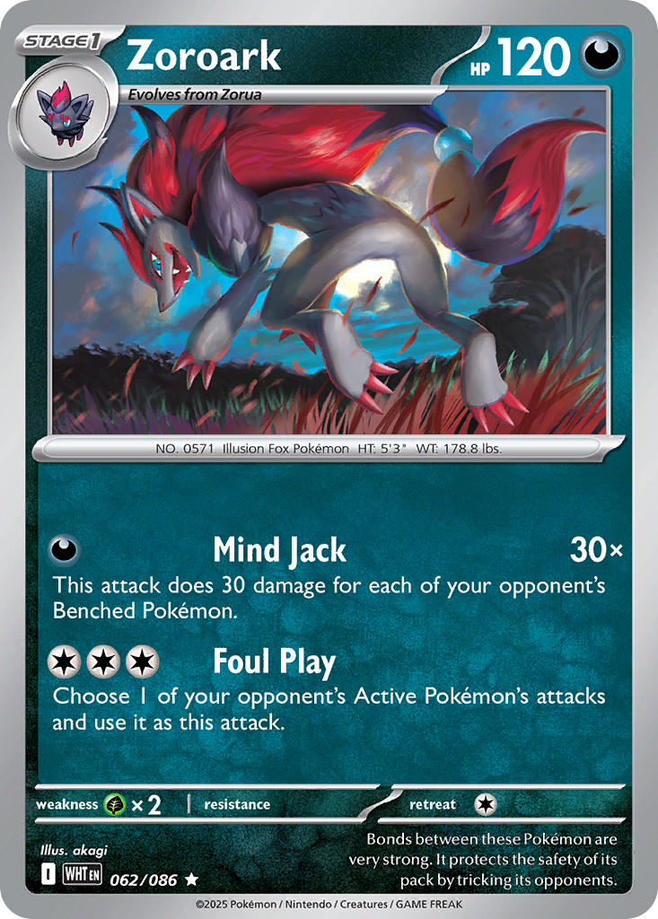 Zoroark | White Flare 62/86