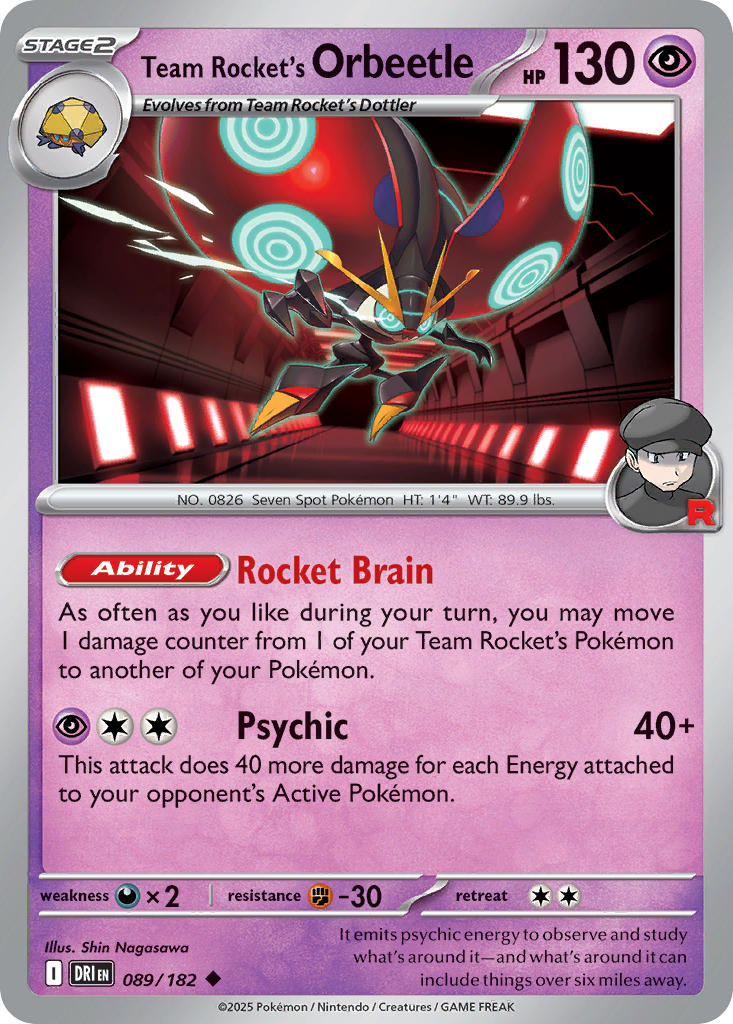 Team Rocket's Orbeetle | Destined Rivals 89/182