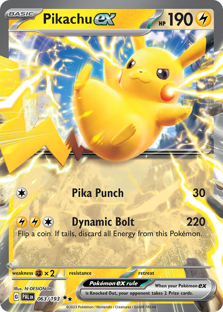 Pikachu ex | Paldea Evolved 063/193
