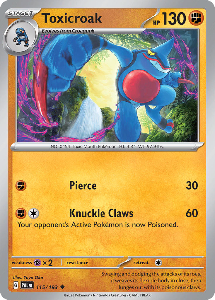 Toxicroak | Paldea Evolved 115/193