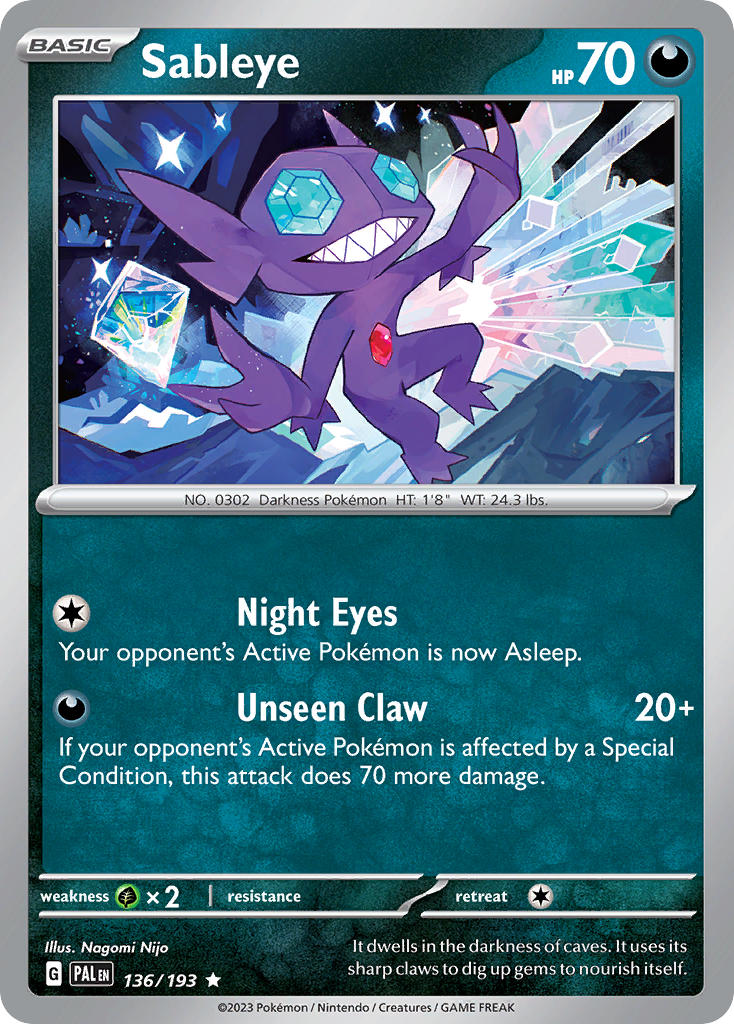 Sableye | Paldea Evolved 136/193