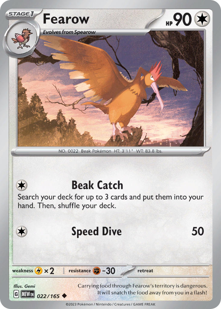 Fearow | Pokemon 151 022/165