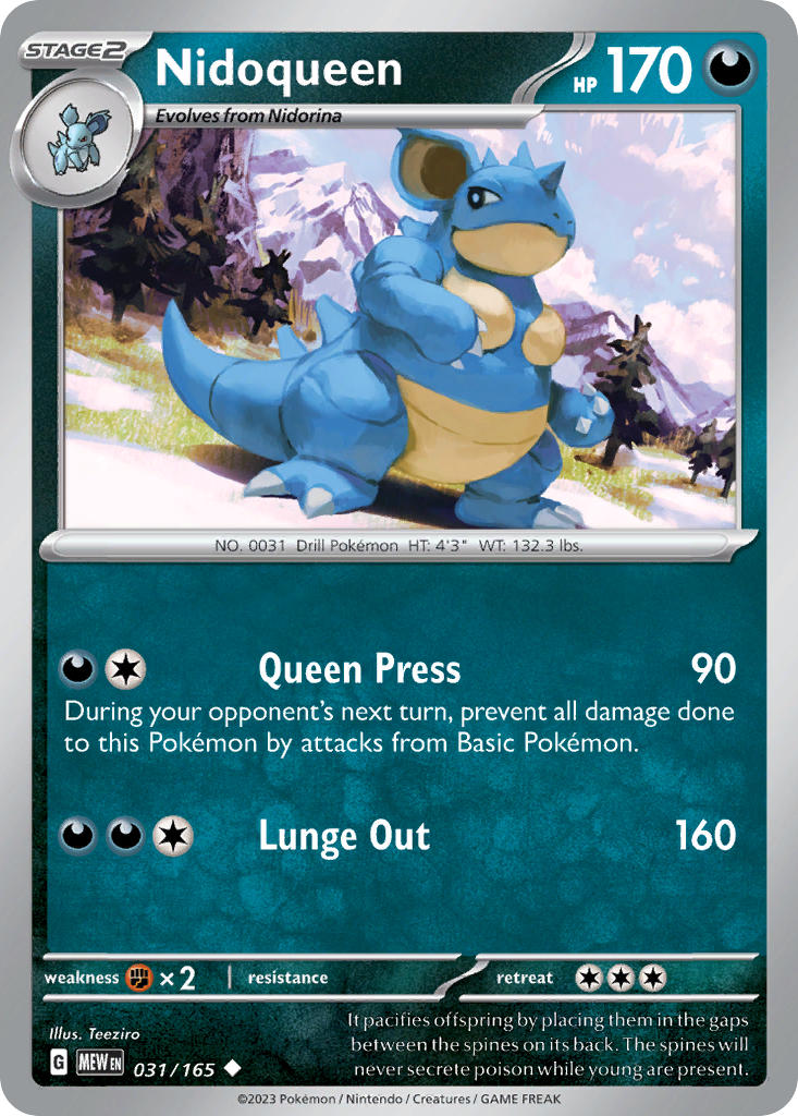 Nidoqueen | Pokemon 151 031/165