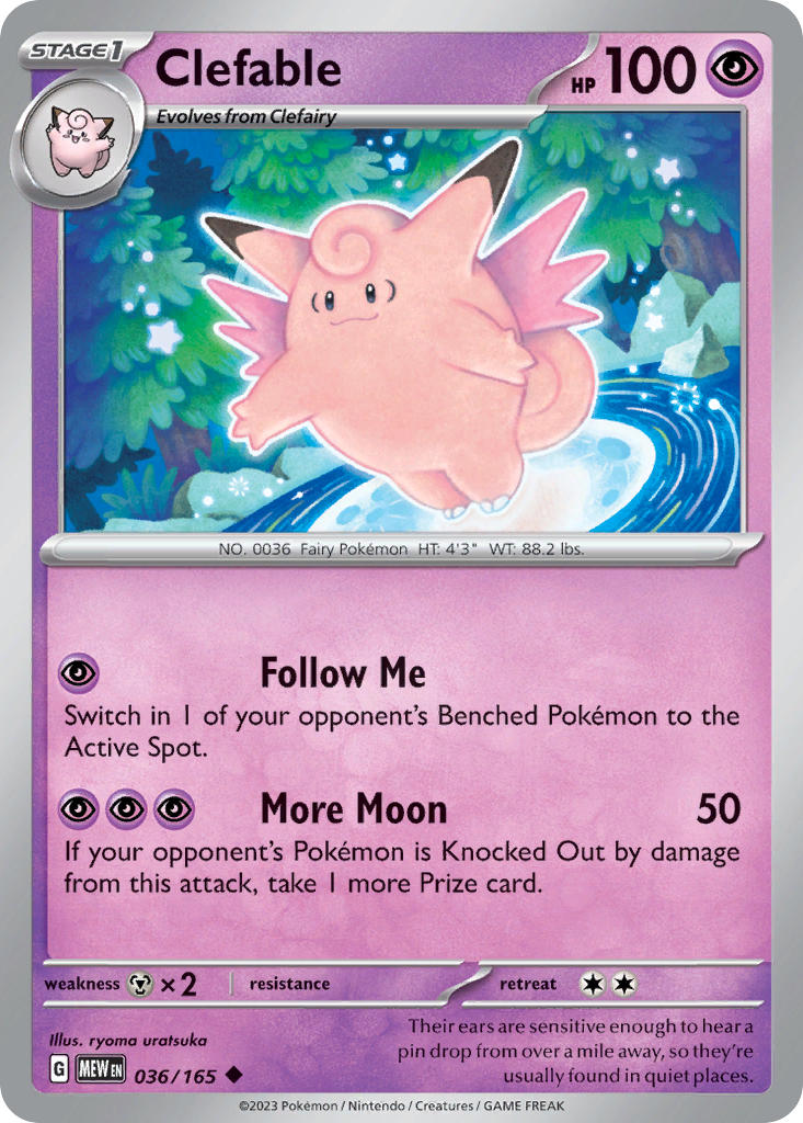 Clefable | Pokemon 151 036/165
