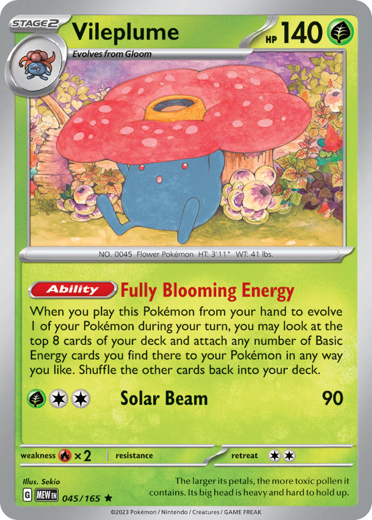 Vileplume | Pokemon 151 045/165