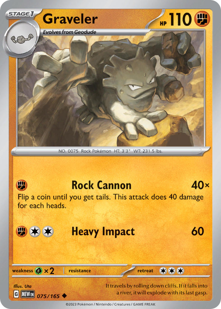 Graveler | Pokemon 151 075/165