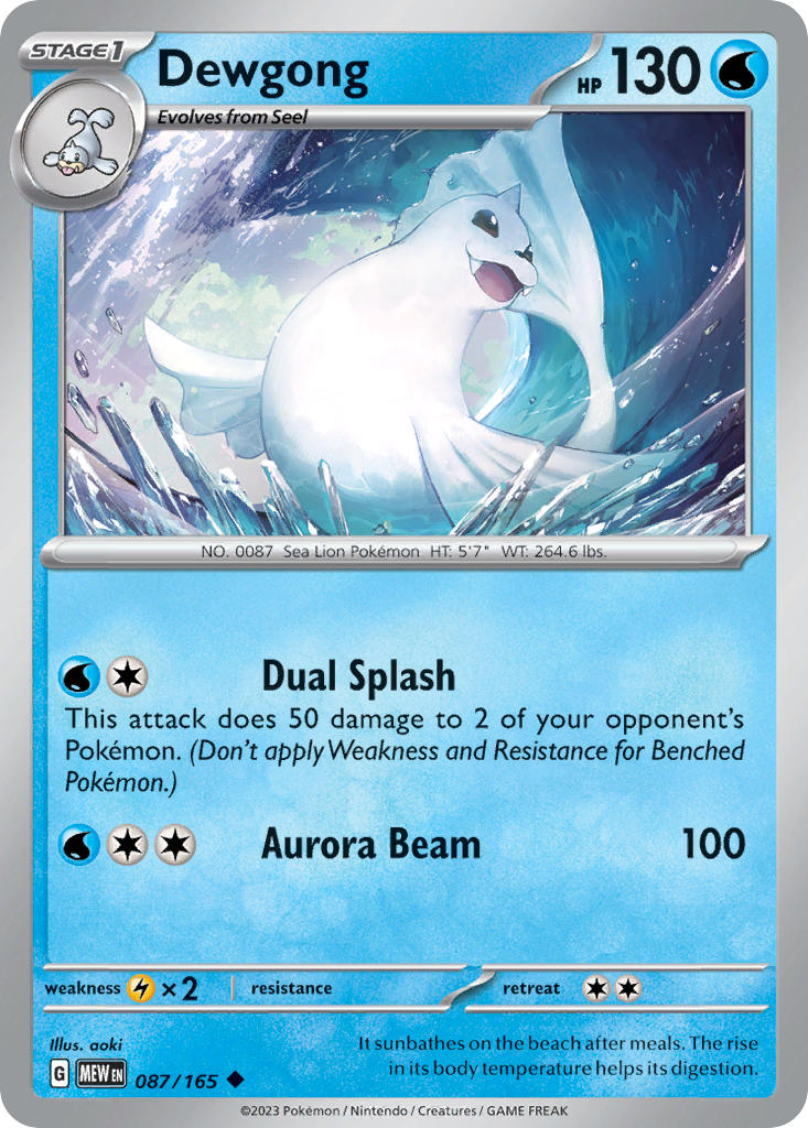 Dewgong | Pokemon 151 087/165