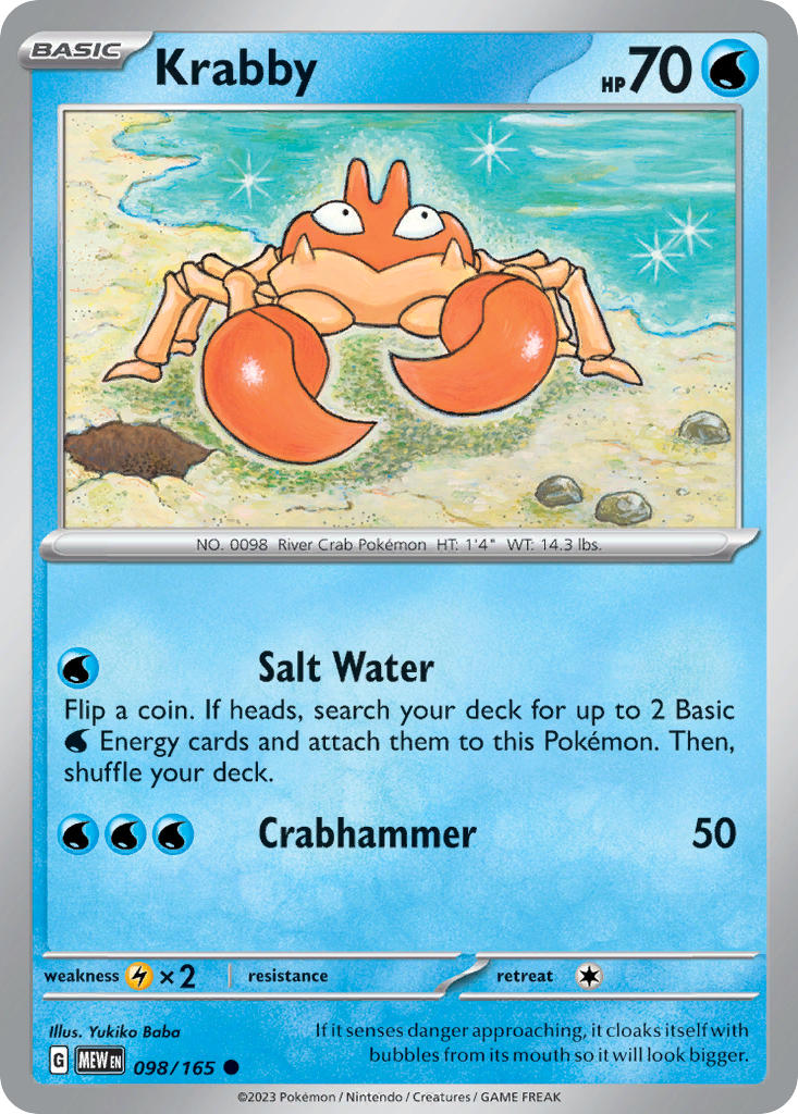 Krabby | Pokemon 151 098/165