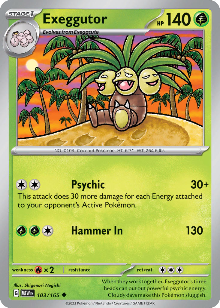 Exeggutor | Pokemon 151 103/165