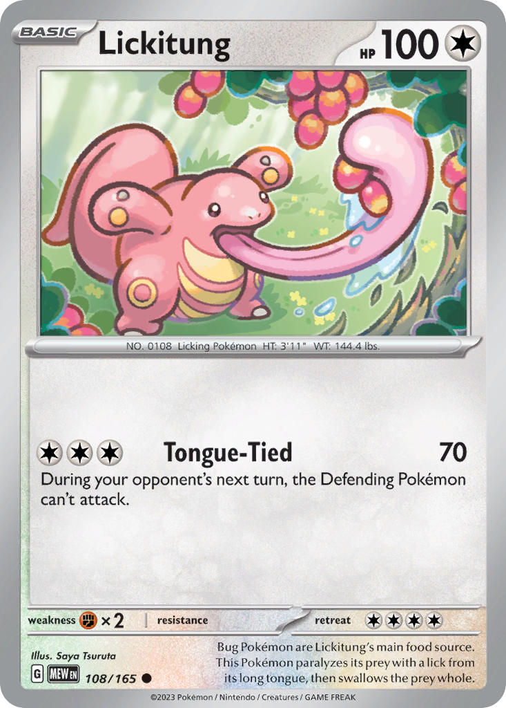 Lickitung | Pokemon 151 108/165
