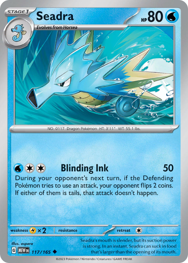 Seadra | Pokemon 151 117/165