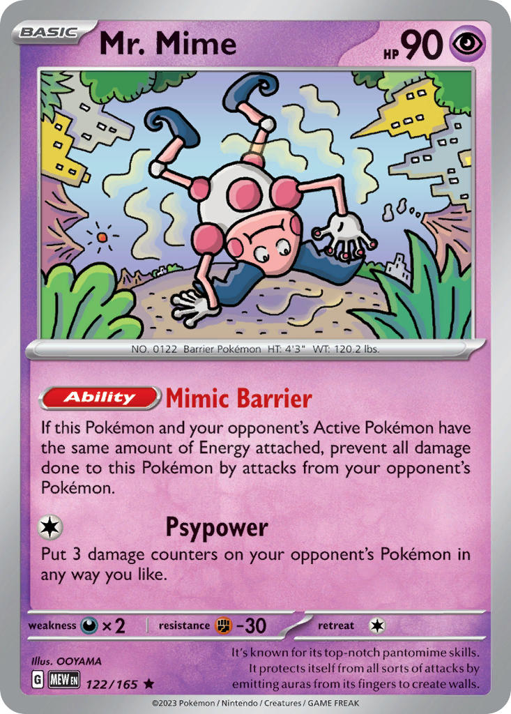 Mr. Mime | Pokemon 151 122/165