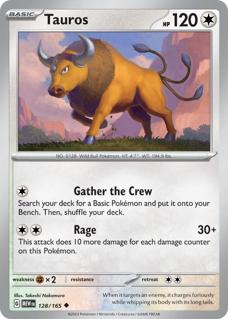 Tauros | Pokemon 151 128/165