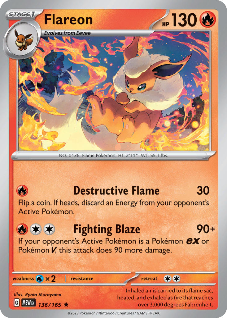 Flareon | Pokemon 151 136/165