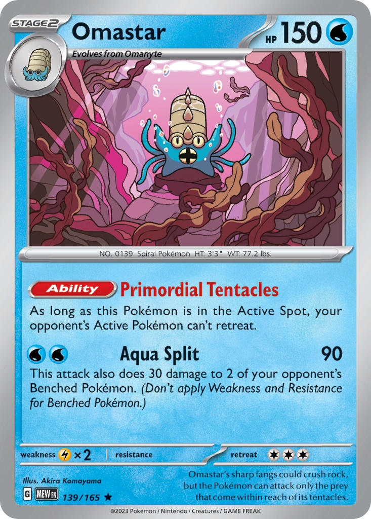 Omastar | Pokemon 151 139/165