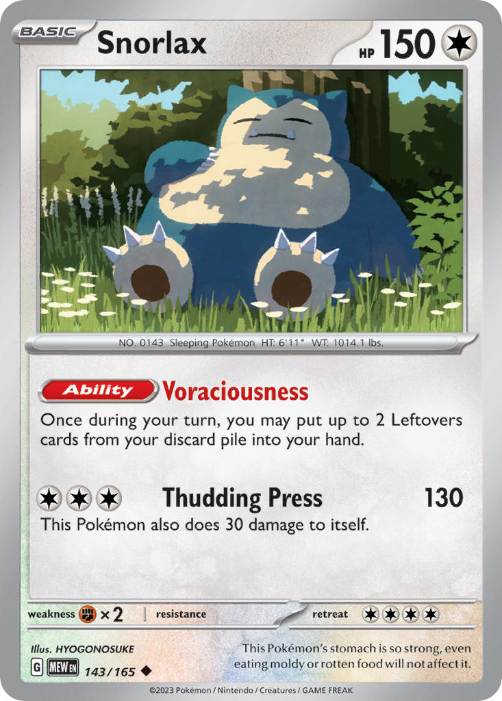 Snorlax | Pokemon 151 143/165