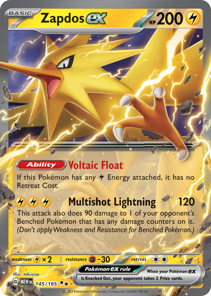 Zapdos ex | Pokemon 151 145/165