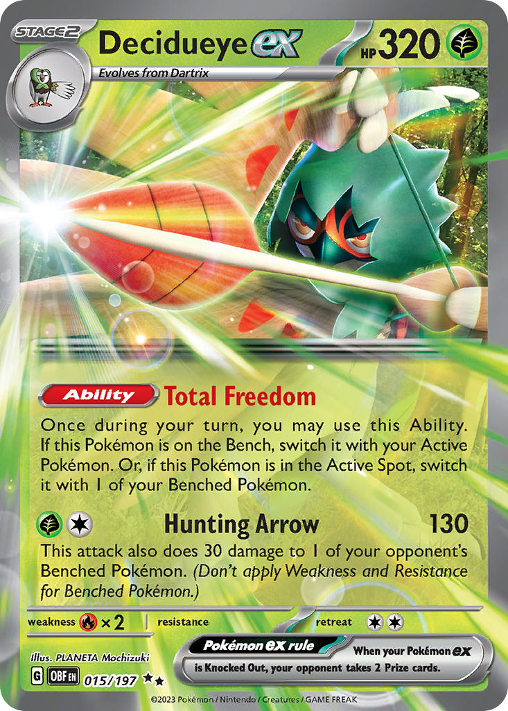 Decidueye ex | Obsidian Flames 015/197