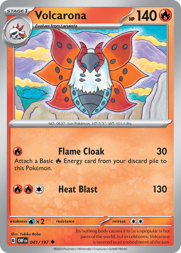 Volcarona | Obsidian Flames 041/197