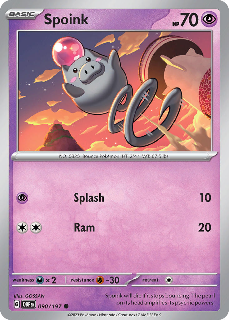 Spoink | Obsidian Flames 090/197