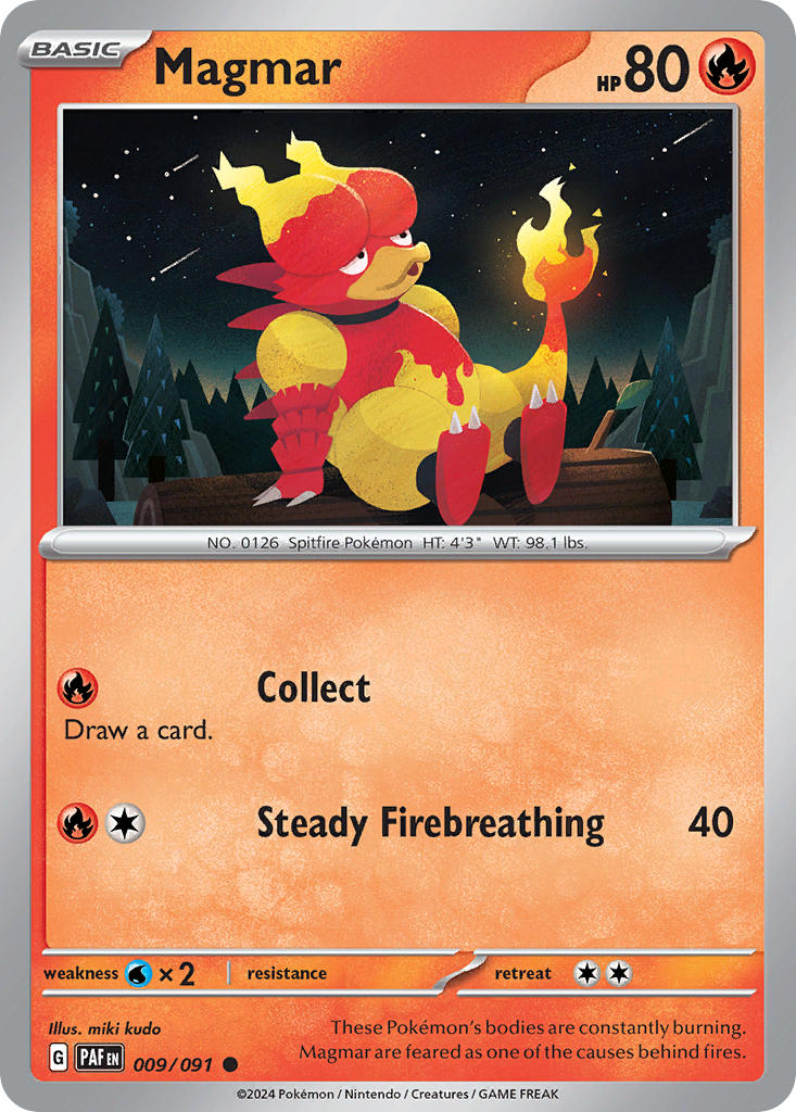 Magmar | Paldean Fates 09/91