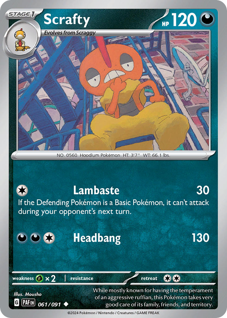 Scrafty | Paldean Fates 61/91
