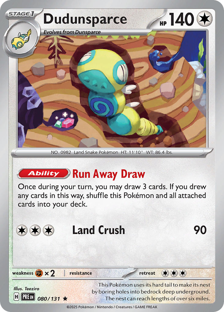Dudunsparce | Prismatic Evolutions 080/131