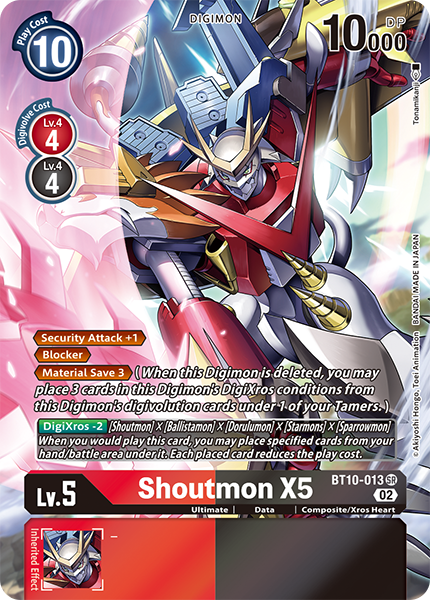 Shoutmon X5 BT10-013 (Alternate Art)
